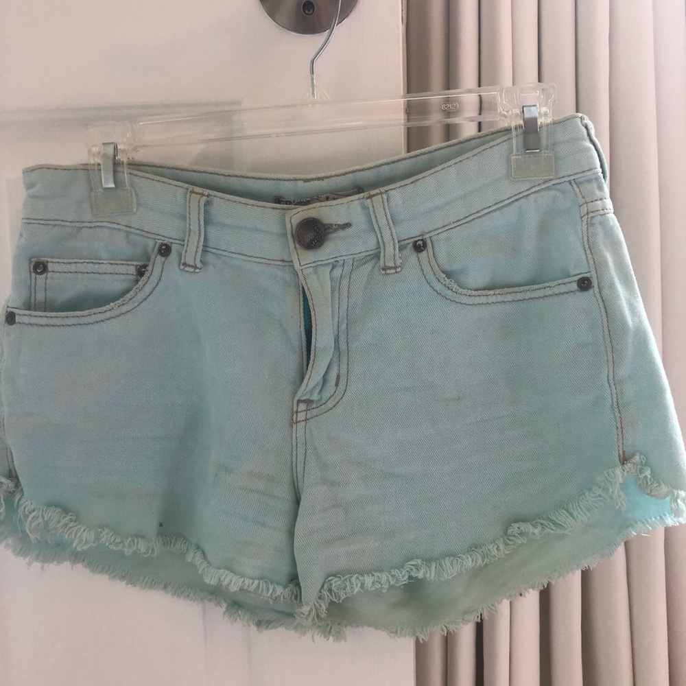 Free people light blue Jean shorts